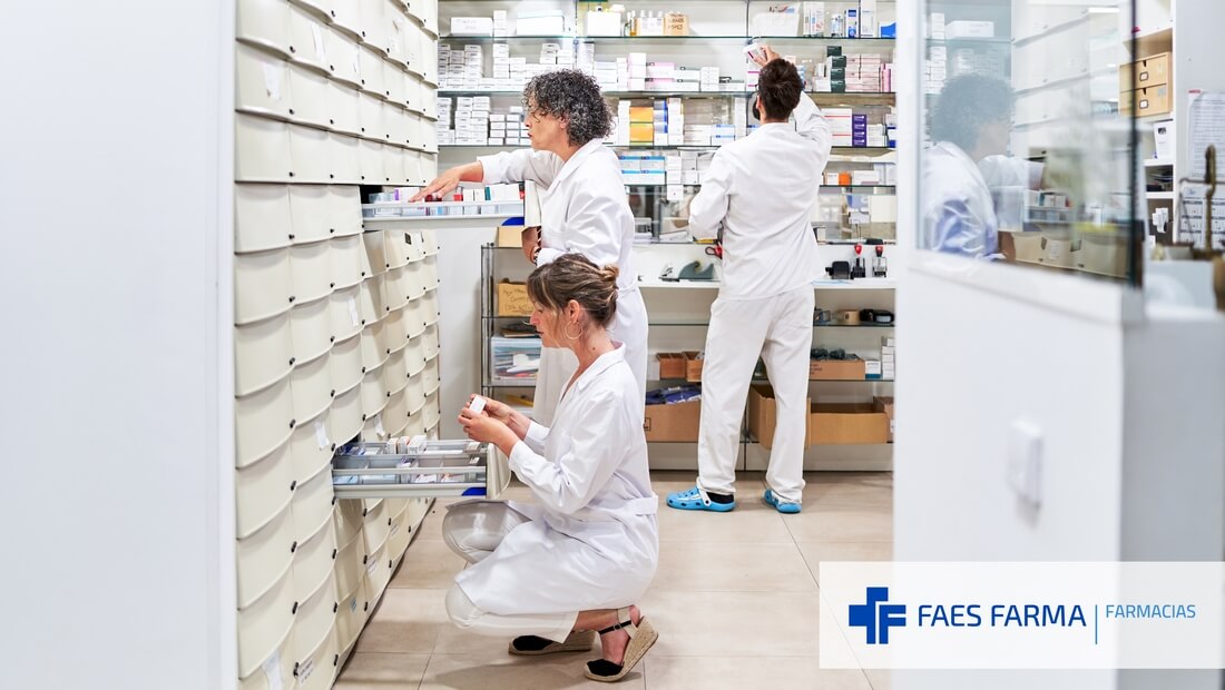 Rebotica de una farmacia que aplica la metodología Lean y por tanto los procesos fluyen.