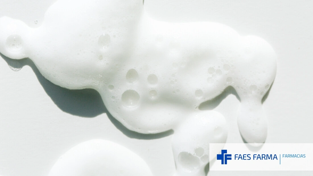 Textura de una espuma, una forma farmacéutica avanzada.